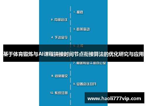 基于体育锻炼与AI课程拼接时间节点衔接算法的优化研究与应用